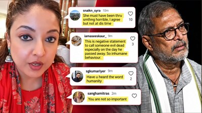 Tanushree Dutta slammed by public for calling Nana Patekar evil after his death