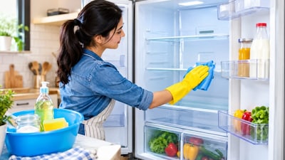 Fridge Cleaning Easy Tips: फ्रिज साफ करने के आसान तरीके (इमेज AI)