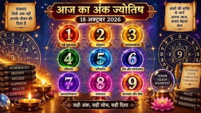 आज का अंक ज्योतिष, 18 अक्टूबर 2026. (Photo: AI)