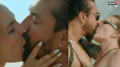 अक्सर विवादों के चलते चर्चा में रहने वाले एक्टर एजाज खान एक बार फिर नए बवाल की वजह से हैडलाइन में आए हैं. हाल में ही उनका नया गाना रिलीज हुआ. जिसमें उनके लिपलॉक किसिंग सीन को लेकर हंगामा बरपा. सोशल मीडिया पर एक्टर को खूब ट्रोल भी किया गया. (Screen Grab: O Yaara Song)