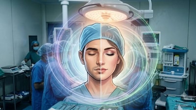 भोपाल एम्स में हुई अनोखी सर्जरी (AI तस्वीर)
