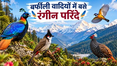 हिमालय की 5 खूबसूरत चिड़ियां, तस्वीरों में देखें खासियत (Image-AI generated)