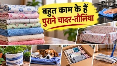 पुरानी चादरें और तौलिए दोबारा इस्तेमाल करने के 6 तरीके (Image-AI generated)