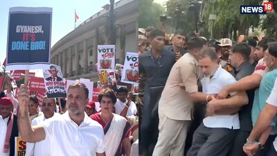 कांग्रेस आज फिर करेगी प्रदर्शन. (तस्वीर राहुल गांधी के एक्स अकाउंट की वीडियो से ली गई है. )