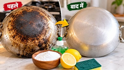 एल्युमिनियम की कड़ाही साफ करने के तरीके (इमेज AI)