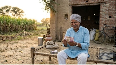 मोदी और योगी की डबल इंजन सरकार की कोशिश है कि विधानसभा चुनाव 2027 से पहले किसानों के बीच 3.03 लाख करोड़ रुपये कर्ज के रूप में बांट दिए जाएं. प्रतीकात्मक तस्वीर साभार: AI