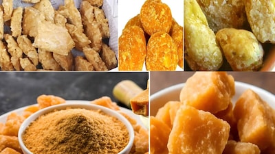 Chemicals Jaggery : सर्दियों का सीजन शुरू होने वाला है. सर्दियों में गुड़ खाने की सलाह डॉक्टर भी देते हैं. दरअसल, गुड़ की तासीर गर्म होती है, इसलिए यह शरीर को प्राकृतिक रूप से गर्म रखता है. एनर्जी प्रदान करता है. इसमें जिंक और सेलेनियम जैसे खनिज होते हैं, जो इम्युनिटी बढ़ाते हैं. शरीर को संक्रमण से लड़ने में मदद करते हैं. भारत में सबसे ज्यादा गुड़ यूपी में होता है. यूपी में मुजफ्फरनगर जिला गुड़ उत्पादन में देश में पहले स्थान पर है. बाजार में मिलने वाले गुड़ में कई तरह के केमिकल जरूर होते हैं. कौन सा गुड़ सही होता है और कौन से गुड़ में केमिकल होता है, इसकी सच्चाई हैरान करने वाली है. सोशल मीडिया पर एक वीडियो वायरल हो रहा है जिसमें कारीगर ने सच्चाई बयां की है. 