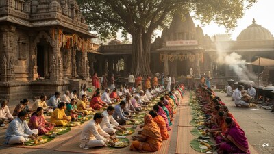 मंदिर के भंडारे में इन चीजों का दान होता है शुभ. Image AI