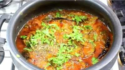 कद्दू की खट्टी-मीठी सब्जी