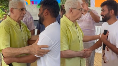 अभिजीत दीपके मुंबई के शिवाजी पार्क में आंदोलन कर रहे हैं. (फोटो साभार: X@abhijeet_dipke)