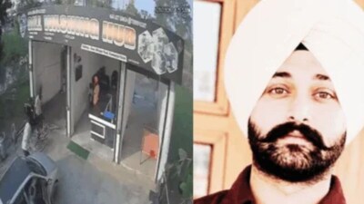 नवजोत सिंह की हत्या का सीसीटीवी फुटेज सामने आया. (एक्स)