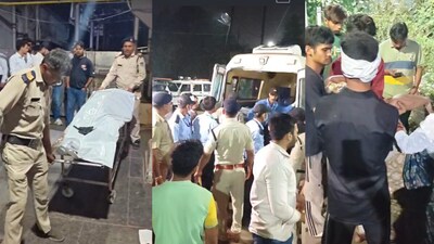शीतला मंदिर हादसे में मृतक के परिजन और श्रद्धालु.