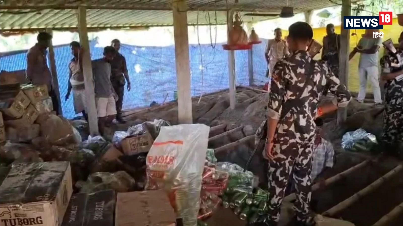 मुर्गी फार्म में जमीन के नीचे दफ्न थी 15 लाख की बीयर, नवरात्र के बाद पार्टी की तैयारी फेल