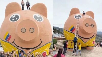 World's Largest Piggy Bank As Tall As 3-Story Building Sets Guinness Record