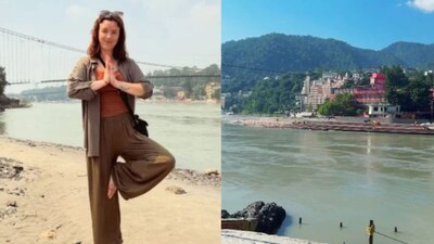 Foreign Woman Gets Emotional Experiencing Indian Culture and Rishikesh