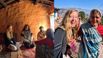 Foreign Woman Leaves Job for India Travel, Finds Heartwarming Love in Himalayas