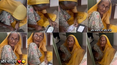 Grandson Asks Grandmother For 100 Rupees, Viral Video Of Their Pure Love Melts Hearts