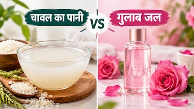 चावल का पानी या गुलाब जल, भारतीय त्वचा के लिए क्या बेहतर? (Image-AI generated)