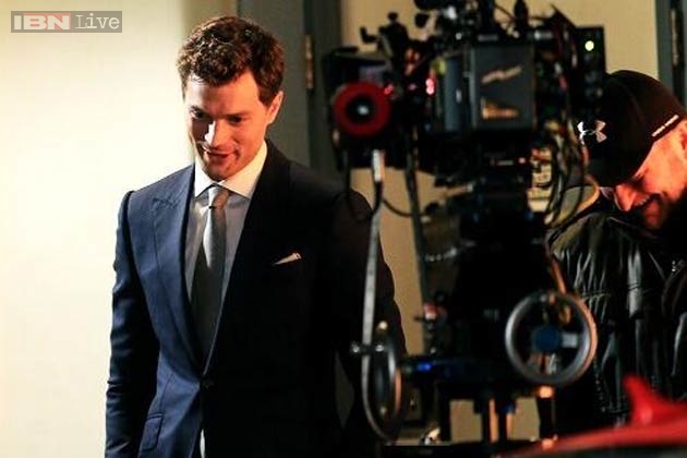 Photos Anastasia Steele And Christian Grey On The Sets Of Fifty Shades Of Grey The Film