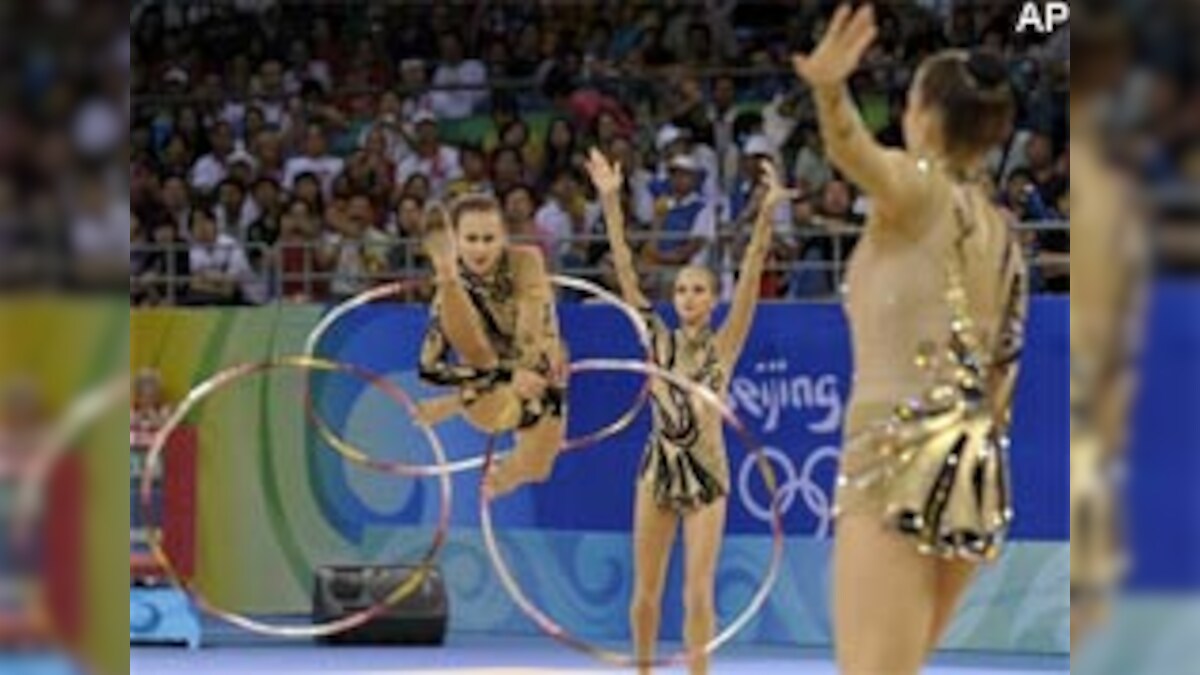 Russia rules rhythmic gymnastics, China second