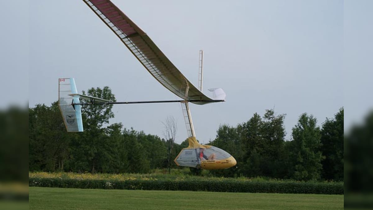Man, flapping wings, makes 20sec flying history News18