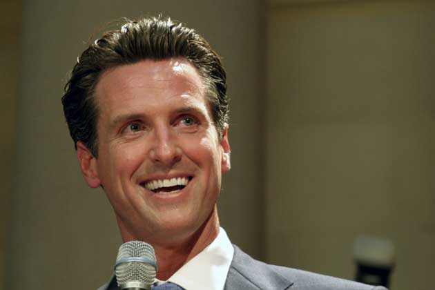 Gavin Newsom, the good looking Lieutenant Governor of California, is an American politician. He was formerly the Mayor of San Francisco, and was elected in 2003 to succeed Willie Brown, becoming San Francisco's youngest mayor in 100 years.