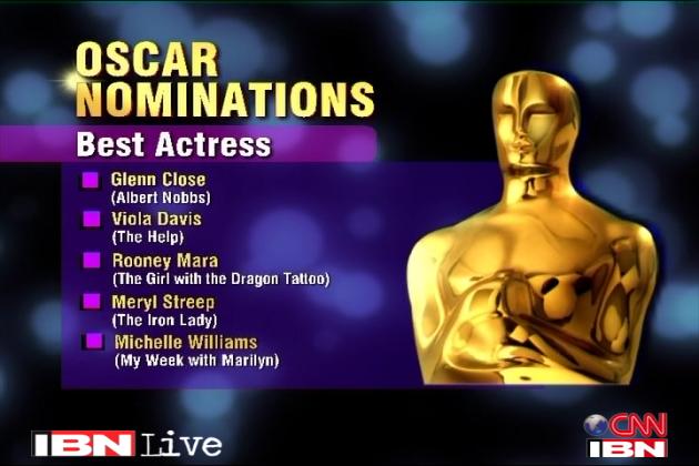 2012 OSCAR BEST ACTRESS NOMINEES visual data 5