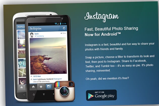 Apps Android no Google Play: Instagram