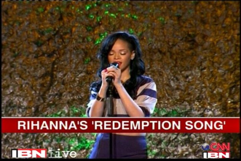 Rihanna Croons Bob Marley S Redemption Song