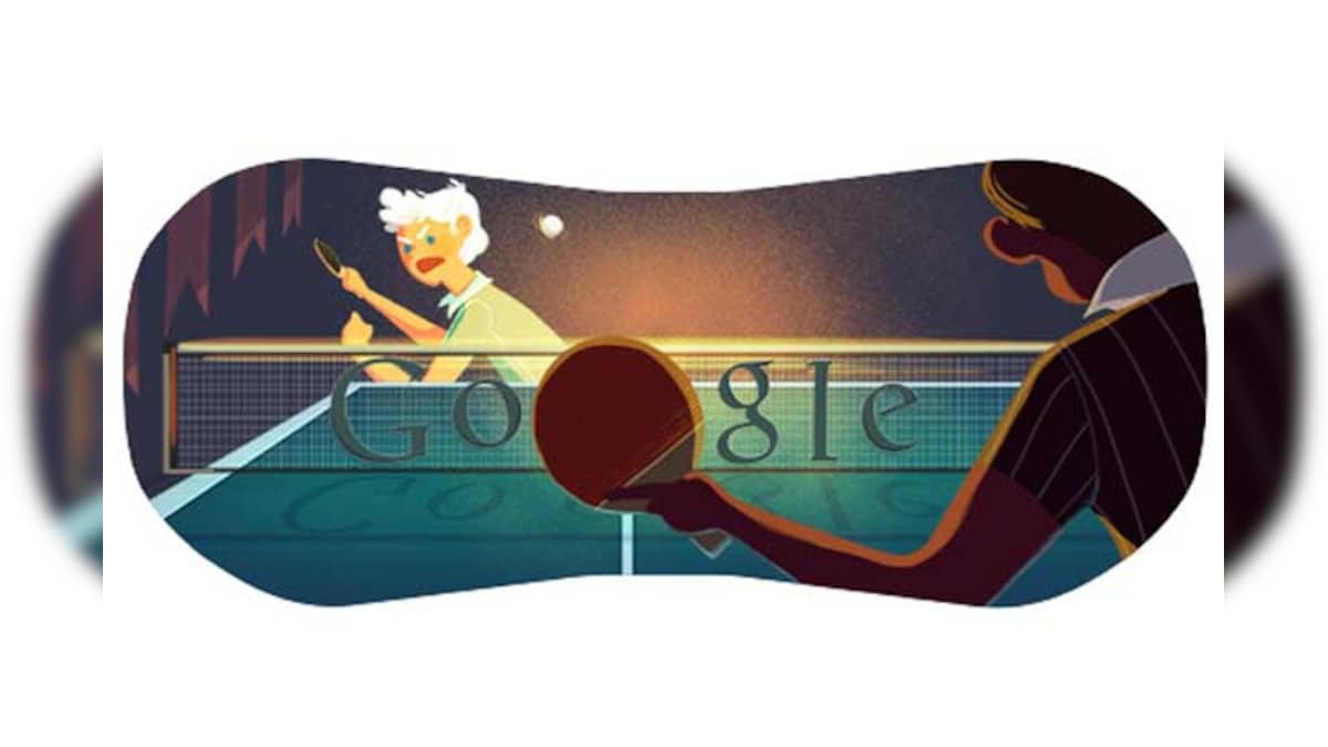 London 2012 table tennis Google doodle