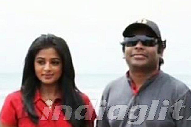 Charulatha team visits AR Rahmans shooting spot