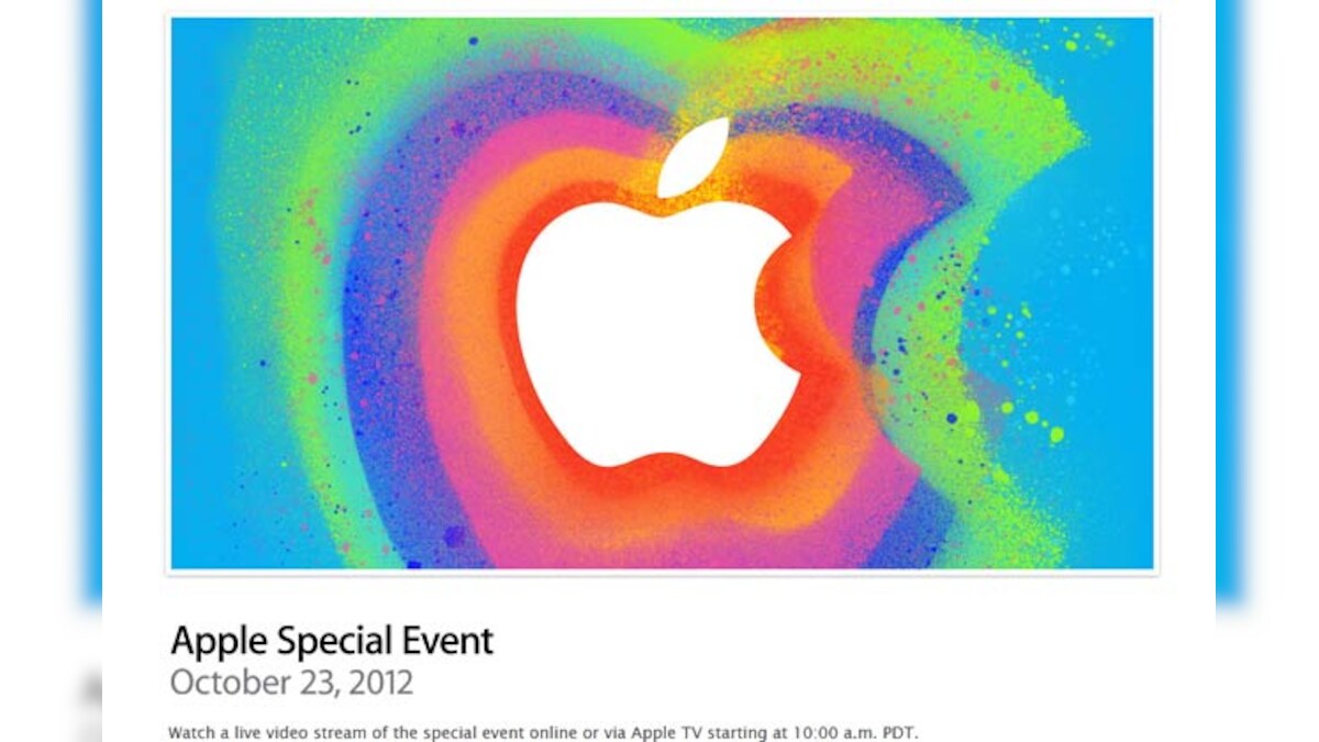 Apple to live stream October 23 event, iPad mini expected News18