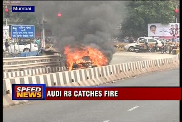 Audi R8 supercar catches fire in Mumbai, passengers rescued