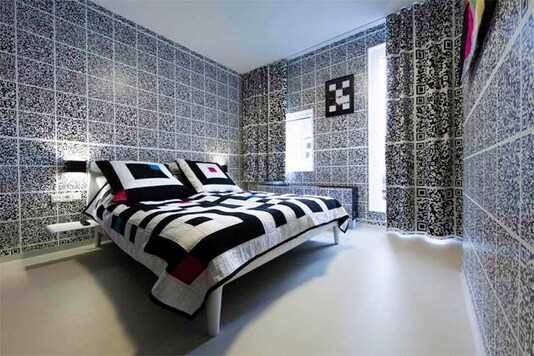 A Hotel Room Decorated With Porn Hidden In QR Codes