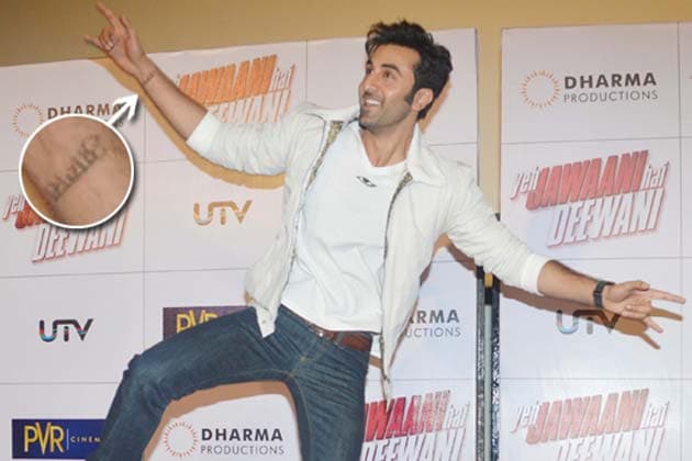 Ranbir Kapoor gets an 'Awara' tattoo on his wrist