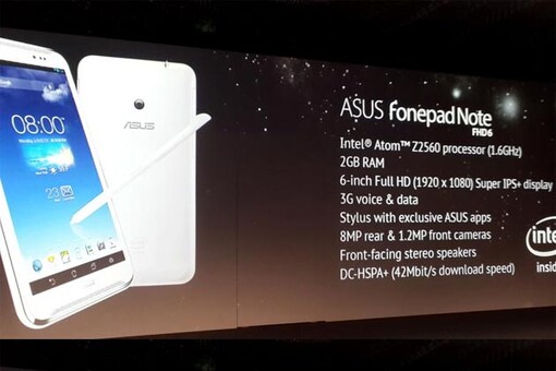 Asus announces FonePad Note with 6-inch display, 2GB RAM, 8MP camera