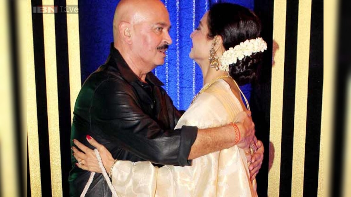 Big B, Rekha attend Rakesh Roshan's birthday bash