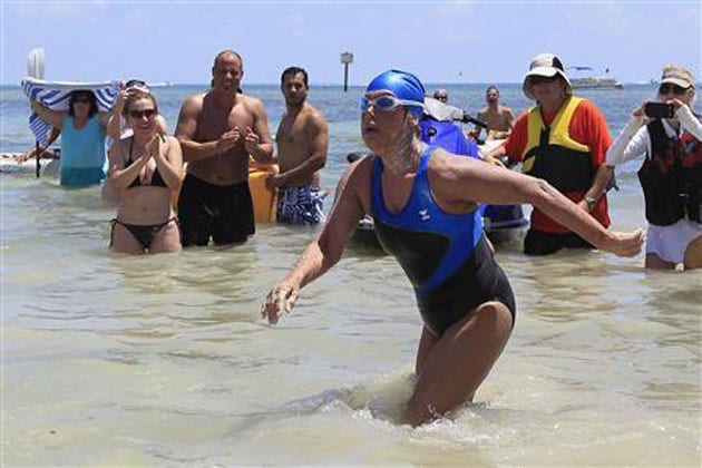 US: 64-year-old Diana Nyad sets record with 177-km Cuba-to