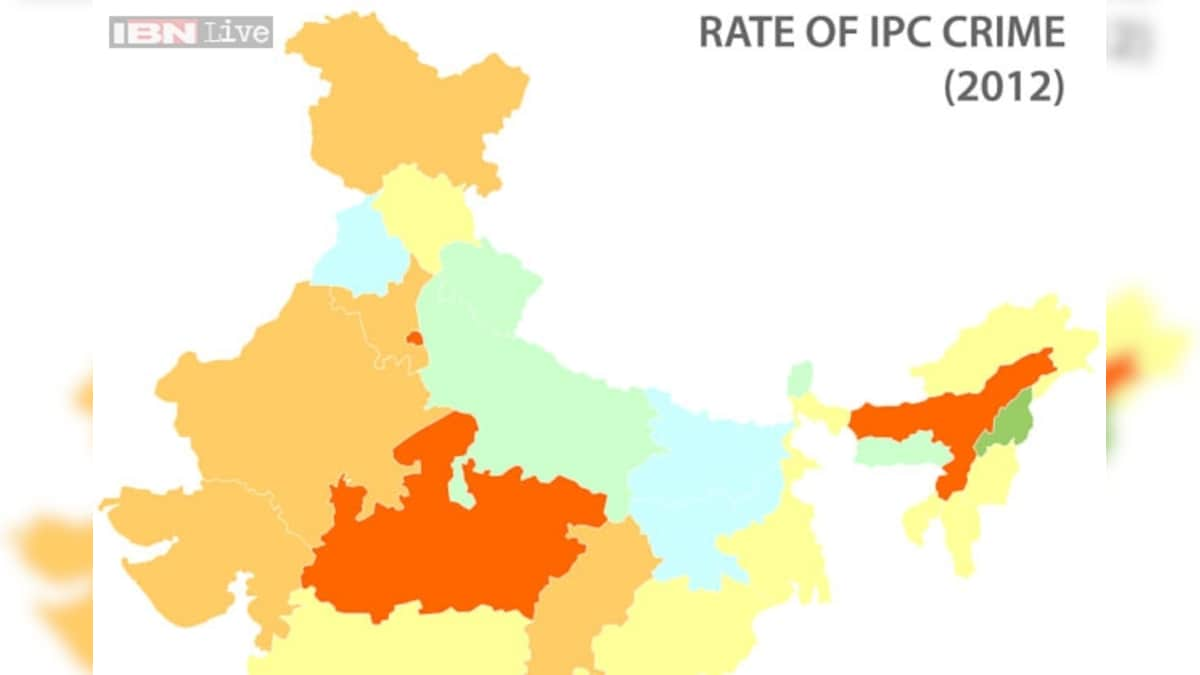 Crime map of India - News18