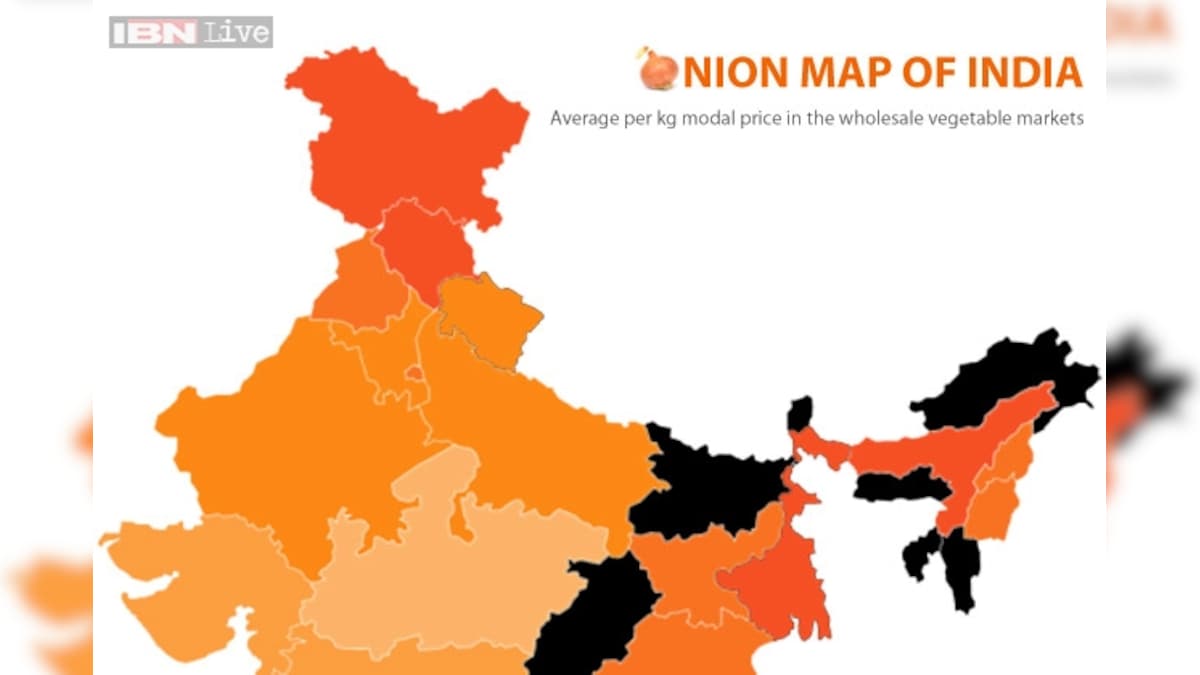 Onion map of India News18