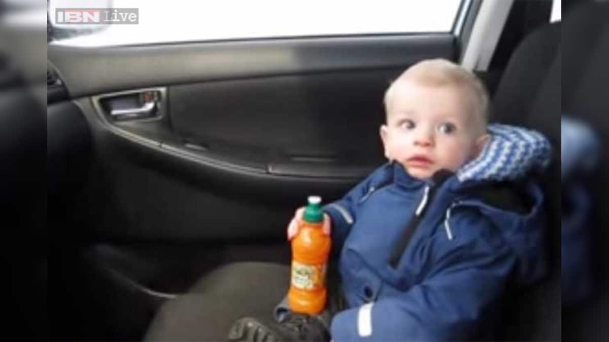 Watch Baby's first time at a car wash is absolutely hilarious News18