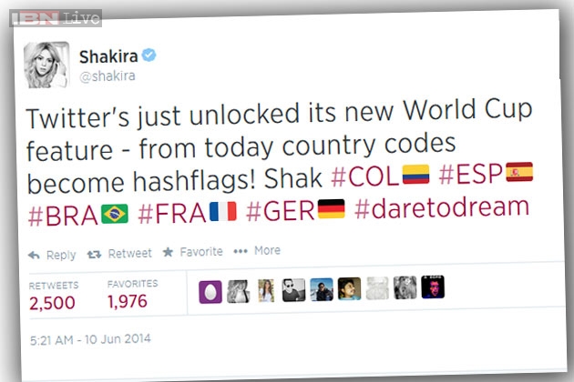 Hashflags Twitter brings back 'hashflags' for Football World Cup 2014; here's how ...