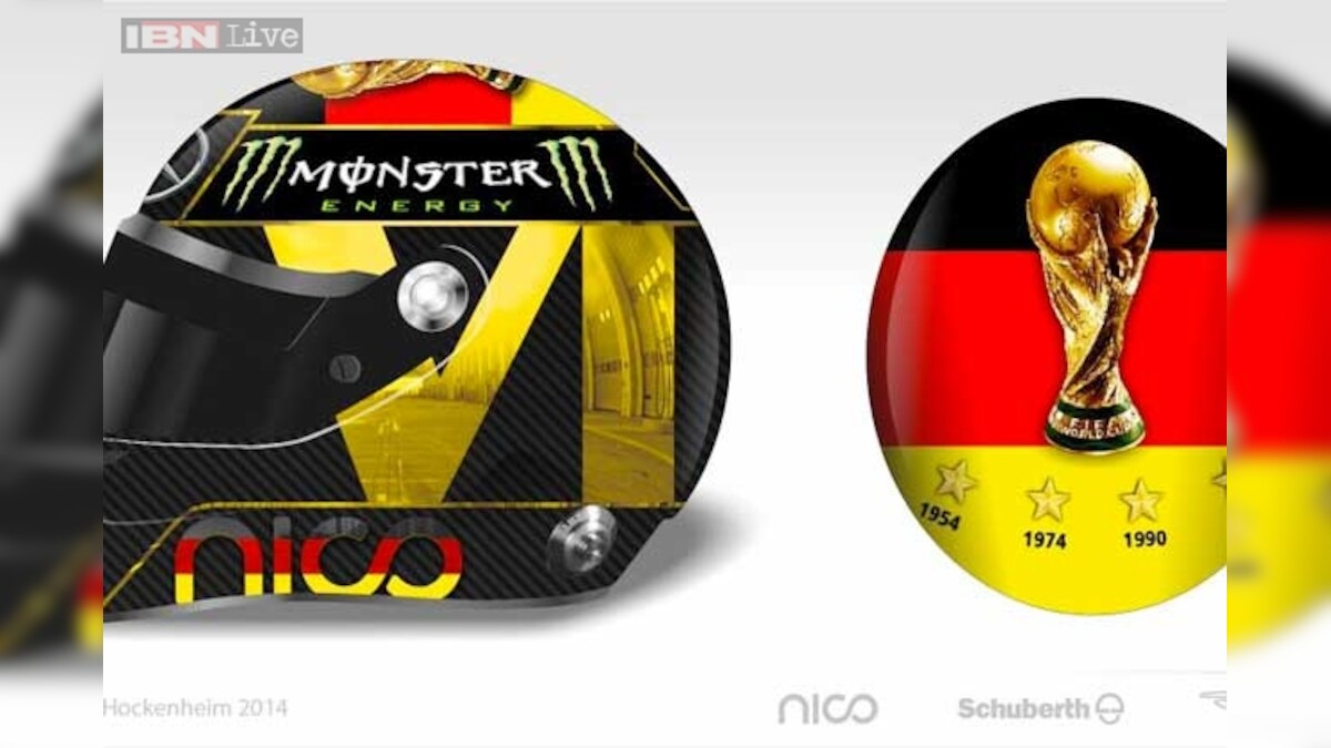 Nico Rosberg changes World Cup helmet on FIFA complaint