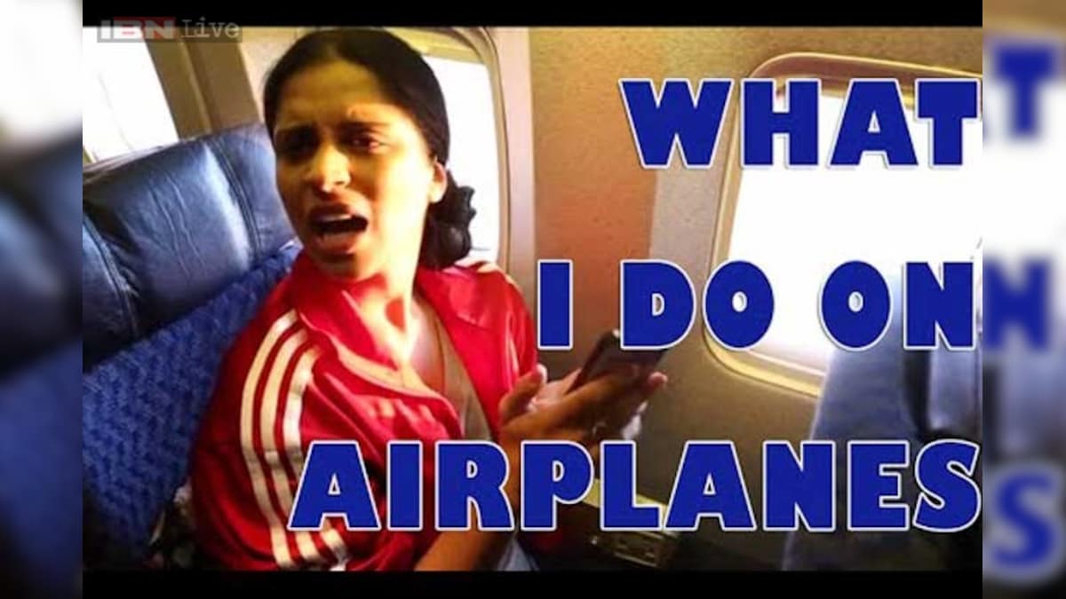 Watch What do you do when you're alone on a flight? This hilarious video shows how solo