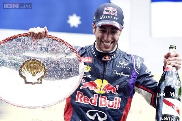 Red Bulls Ricciardo beats Rosberg to win Belgian Grand Prix 2014 pic