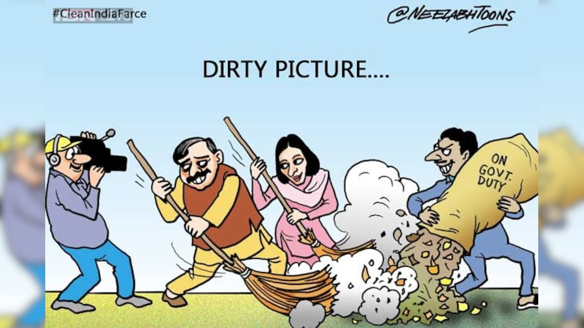 Cartoon of the day: Clean India 'farce' - News18
