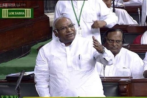 Though not the Leader of Opposition in Lok Sabha, Congress MP Kharge given LoP seat