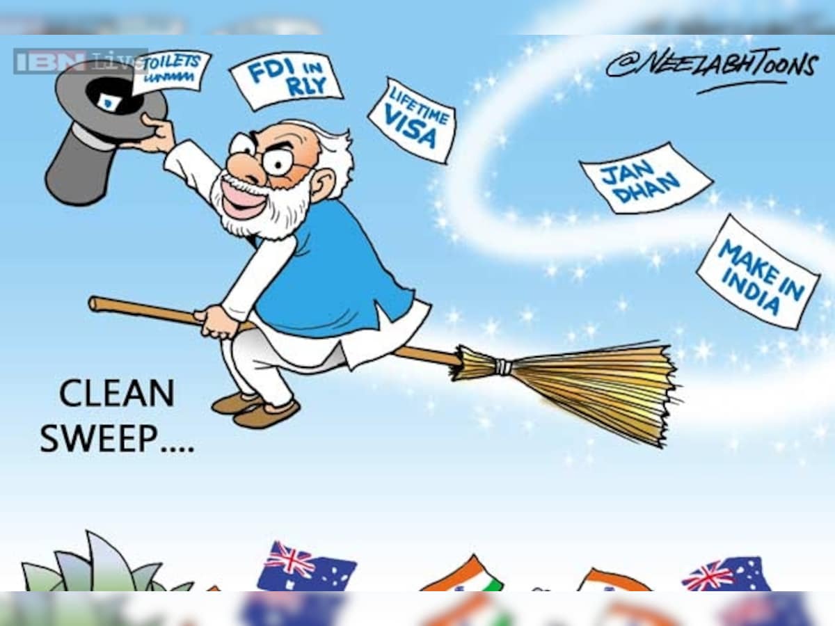 Cartoon of the day: PM Modi in Sydney Cartoon of the day: PM Modi in Sydney