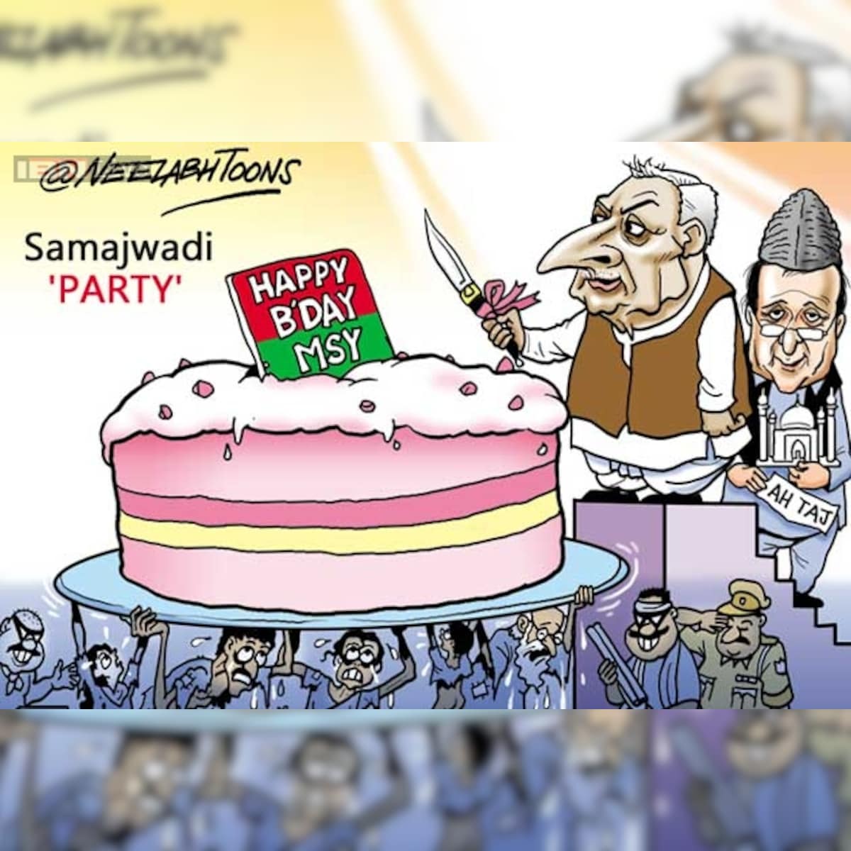 Cartoon of the day: SP chief Mulayam Singh's 76th birthday Cartoon of the day: SP chief Mulayam Singh's 76th birthday