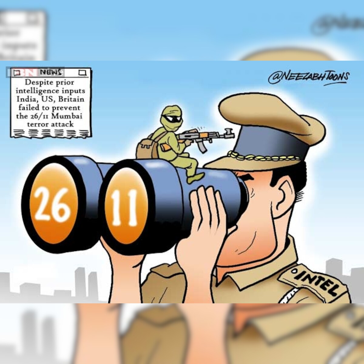Cartoon of the day: Despite intelligence inputs, India, US, Britain failed to prevent 26/11 attacks Cartoon of the day: Despite intelligence inputs, India, US, Britain failed to prevent 26/11 attacks